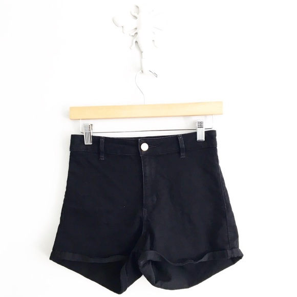 h&m divided high waisted shorts